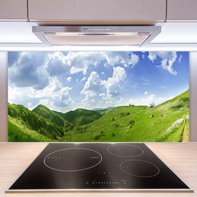 Panel Szklany Szczyty Gór Nad Polami