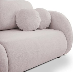 Sofa LOOP z funkcja spania i pojemnikiem PUDROWY RÓŻ RAVEN 91