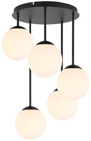 LAMPA SUFITOWA WISZĄCA APP1816-5CPR BLACK