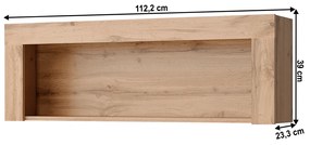 Półka wisząca MORATIZ, dąb wotan