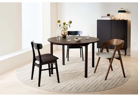 Brązowy okrągły rozkładany stół z litego drewna dębowego ø 120 cm Noor – Hammel Furniture