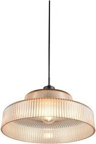 Lampa wisząca w bursztynowym kolorze ze szklanym kloszem ø 35 cm Abella – Reality