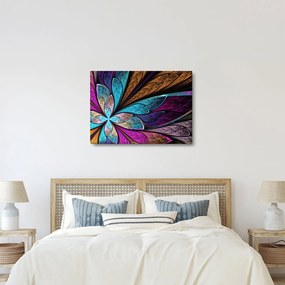 Obraz - Abstrakcja, kwiat (70x50 cm)