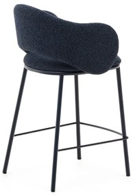 Ciemnoniebieski hoker (wysokość siedziska 65 cm) Maina – Kave Home