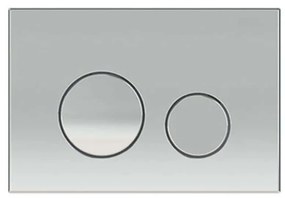 Przycisk spłukujący srebrny ENCO