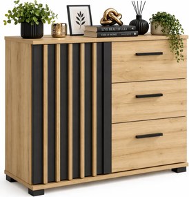 Komoda Z Lamelami Na Nóżkach E6-P65