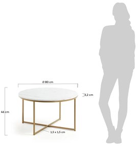 Stolik Kave Home Shefield, ø 80 cm