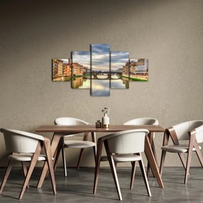 Obraz - Most przez rzekę (125x70 cm)