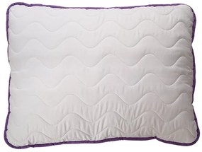 Całoroczna kołdra pikowana 140x200 cm z poduszką BELLA LAVENDER 70x90 cm, biała