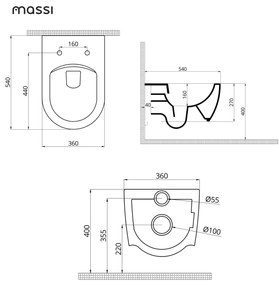 Zestaw LERA stelaż podtynkowy WC z miską wiszącą LERA i przyciskiem w kolorze Ivory