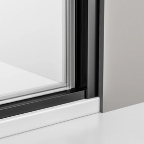 Drzwi prysznicowe skrzydłowe NT604 FLEXSzkło bezpieczne 6 mm – Powłoka Nano – Różne kolory profilu
