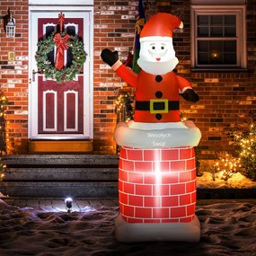 HOMCOM Dekoracja świąteczna z oświetleniem LED | Aosom PL