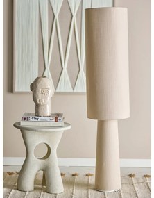 Lampa stojąca w naturalnym kolorze z tekstylnym kloszem (wysokość 120 cm) Emmie – Bloomingville