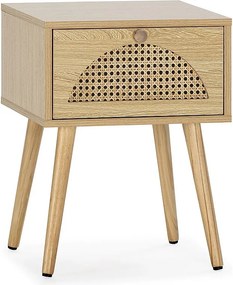 Stolik nocny Luna 1 szuflada kolor dębu