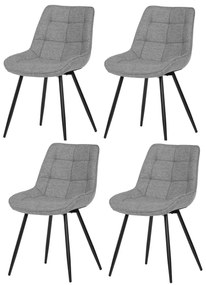 Zestaw krzeseł do jadalni CT-395 SIL2, 4 szt.