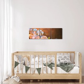 Obraz - Relaks i spa (z zegarem) (90x30 cm)