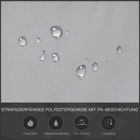 Outsunny Pawilon Grillowy z Ochroną Przeciwpożarową