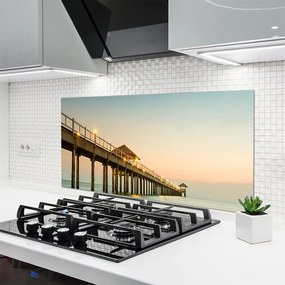 Szkło Dekoracyjne do Kuchni Most Wiszący Nad Zatoką
