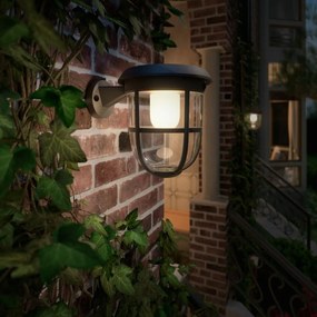 Philips Radii UltraEfficient Solarna lampa ścienna zewnętrzna LED 1,3 W 3000 K, czarny