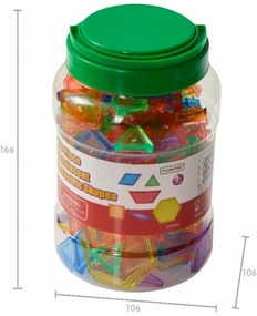Masterkidz zestaw klocki montessori tangram mozaika 140 el.