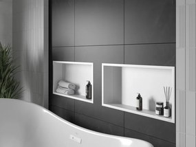Mexen X-Wall-R półka wnękowa z kołnierzem 60 x 30 cm, biała - 1920603010