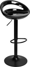 Czarny nowoczesny hoker obrotowy S1-M05