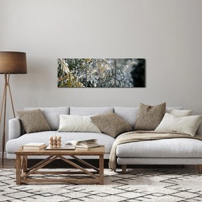 Obraz - Detal gałęzi (z zegarem) (90x30 cm)