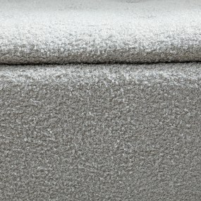 HOMCOM Ławka do Siedzenia z Przestrzenią do Przechowywania, do 120kg, Wygląd Aksamitu, 95x38x45cm, Szara