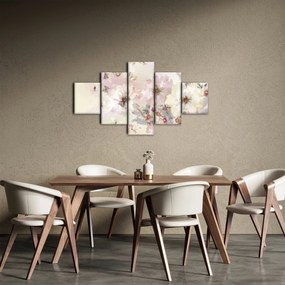 Obraz - Kwiaty malarstwo (125x70 cm)