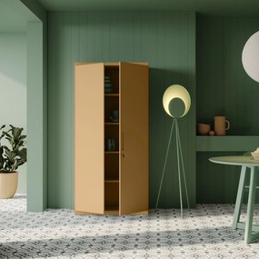 Szafa biurowa z zamkiem JAN, 900 x 1850 x 400 mm, Fresh Style: beżowa