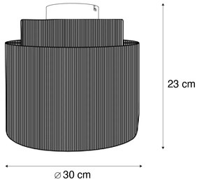 Lampa sufitowa Japandi brązowa z liną - SmilleJapandi Oswietlenie wewnetrzne