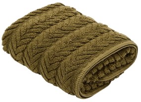 Zielony bawełniany ręcznik frotte 50x90 cm Rune – Kave Home