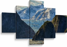 Obraz krajobrazu z górami (125x70 cm)