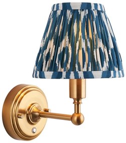 Endon 114827 - LED Ściemn. akumulatorowa naścienna lampa BURLEY LED/1,5W/5V mosiądz/niebieski