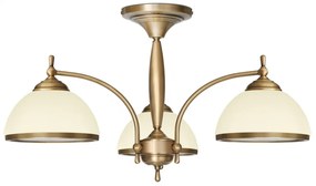 Mosiężny żyrandol o małej wysokości CR-S3KE