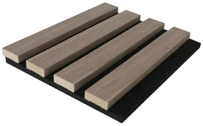 Panel ścienny akustyczny - Naturalny ciemny - Opakowanie 3,12 m² - Zestaw 2 sztuk - PENCIA