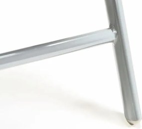 Komplet 4 krzesła aluminiowe Garth rozkładane ogrodowe czarne