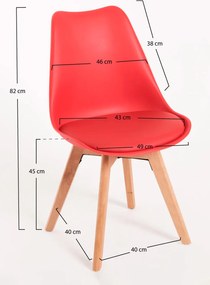 Zestaw 4 Krzese Synk Basic