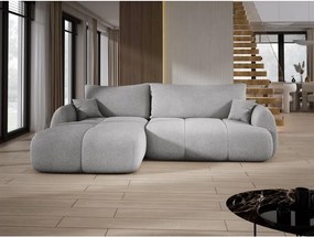 Narożnik COCO z funkcją spania, poduszkami i pojemnikiem NowOrNever 83 Popielaty