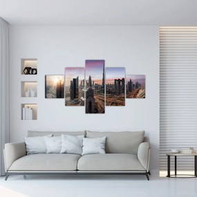 Obraz - Panorama Dubaju (125x70 cm)