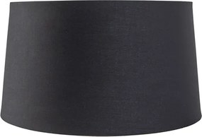 Czarny abażur bawełniany ze złotym wnętrzem 40/35/22