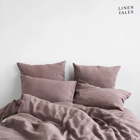 Różowa lniana pościel dwuosobowa 200x220 cm – Linen Tales