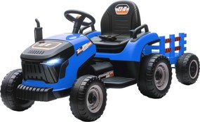 AIYAPLAY Elektryczny Traktor Dla Dzieci, Traktor Na Baterie z Pilotem, Soft-Start, dla Dzieci w Wieku 3-8 Lat, Niebieski