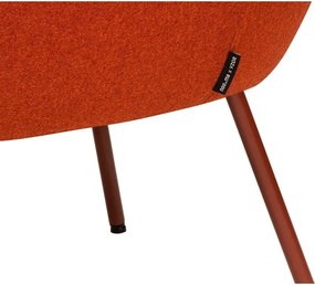 Czerwony wełniany fotel RM58 – noo.ma