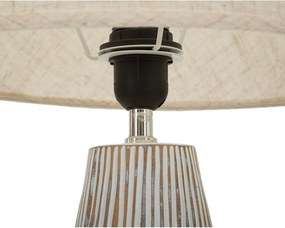 Kremowa lampa stołowa z tekstylnym kloszem (wysokość 69,5 cm) Hanoi – Mauro Ferretti