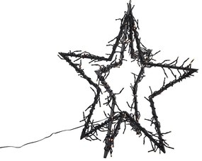 Gwiazda Bożonarodzeniowa Czarna Gwiazda z LED IP44 - Brilli