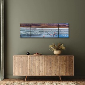 Obraz - Flamingi (170x50 cm)