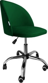 Fotel obrotowy COLIN krzesło biurowe fotel ergonomiczny do biurka : Kolor Stelaża - Chrom, Kolor tkaniny - VELVET - MG25, Typ siedziska - Siedzisko obrotowe 360°, Typ tkaniny - Velvet