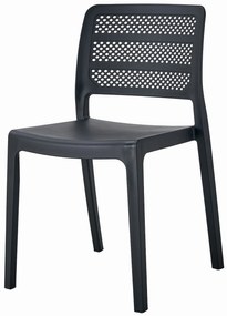 PROMOCJA Czarny plastikowy krzesło PAGI II. gatunek