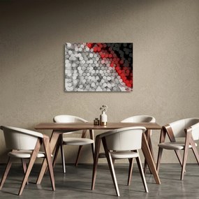 Obraz na szkle - sześciokąty 3D (70x50 cm)